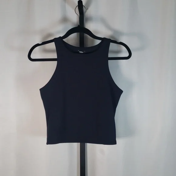 Express Dark Navy Blue Body Contour Tank Top SZ M - NWT - Picture 4 of 8